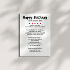 Happy Birthday Card Message to Beautiful Wife from Husband Romantic Greeting Card for Wife Handmade in USA Birthday Card for Her