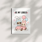 Cute Valentine Card Compatible with Labubu Valentine Theme Handmade Romantic Greeting Card for Husband Wife Boyfriend Girlfriend Couple Gift