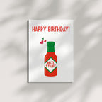 Happy Birthday Hot Stuff Card for Wife, Girlfriend, Her Funny Romantic Greeting Card Handmade in USA with Envelope