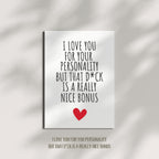 Funny Dirty Birthday Card for Husband, Boyfriend, Fiancé – Humorous Anniversary & Valentine’s Card for Him – Perfect for Men with a Sense of Humor