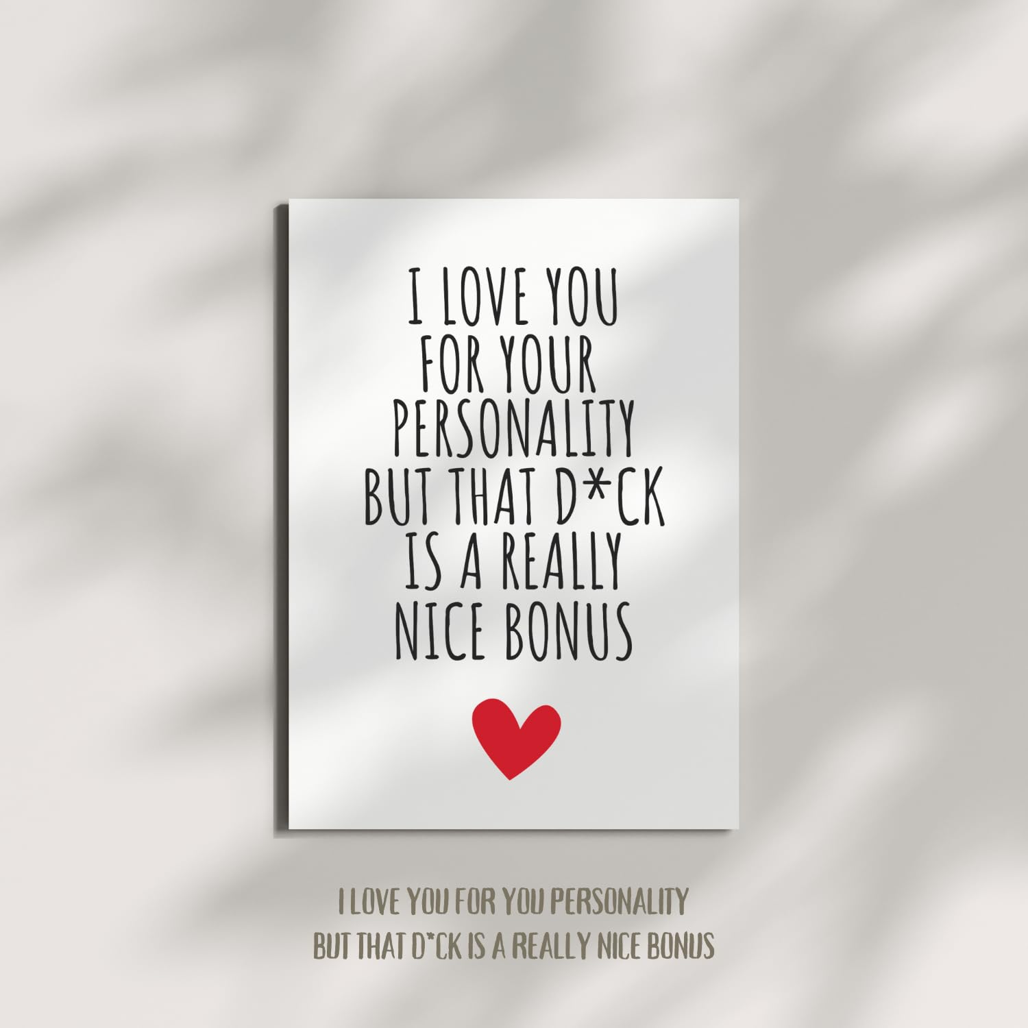 Funny Dirty Birthday Card for Husband, Boyfriend, Fiancé – Humorous Anniversary & Valentine’s Card for Him – Perfect for Men with a Sense of Humor