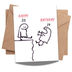 Funny 20th Birthday Card for Friends, Family, Siblings & Kids – Hilarious 20th Birthday Greeting – Perfect for 20th Birthday Celebration – Made in USA