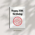 Funny Birthday Cards for Men and Women – Handmade in the USA – Happy 30th Birthday Gifts for Friends – Includes 1 Card & 1 Envelope – Fun Greeting Card for Him or Her