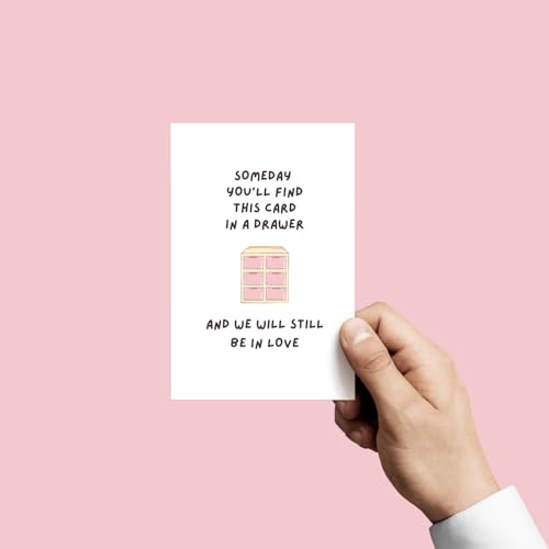 In Love Birthday Card | Funny Birthday Card for Husband, Wife, Boyfriend, or Girlfriend | Someday You’ll Find This Card | Cute Anniversary or Valentine’s Gift