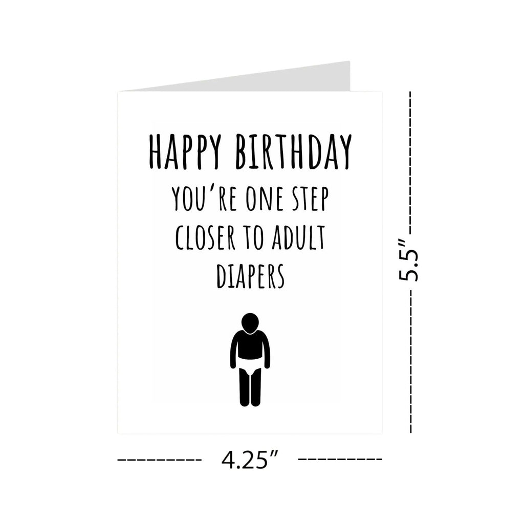 Funny Birthday Card for Friend, Coworker, or Family – Hilarious Gag Gift – Sarcastic and Witty Birthday Greeting for Him or Her – Fun and Unique Party Surprise
