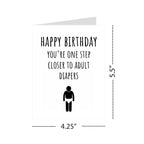 Funny Birthday Card for Friend, Coworker, or Family – Hilarious Gag Gift – Sarcastic and Witty Birthday Greeting for Him or Her – Fun and Unique Party Surprise
