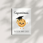 Funny Graduation Card You’re One Smart Cookie Cute Congrats Gift for Graduate, Her, Him, Friend, Sister, Cousin, Student – Handmade in USA