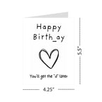 Funny Birthday Card for Her – “Dirty” Humor Card for Wife or Girlfriend, Humorous Greeting, Perfect Birthday Gift for Her