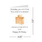 Romantic Birthday Card – “Someday You’ll Find This Card & We’ll Still Be in Love” – Thoughtful Greeting Card for Husband, Wife, Boyfriend, or Girlfriend