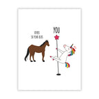 Funny 50th Birthday Card for Men Women Friends Family Coworkers – Hilarious Milestone Greeting Card – Handmade in USA