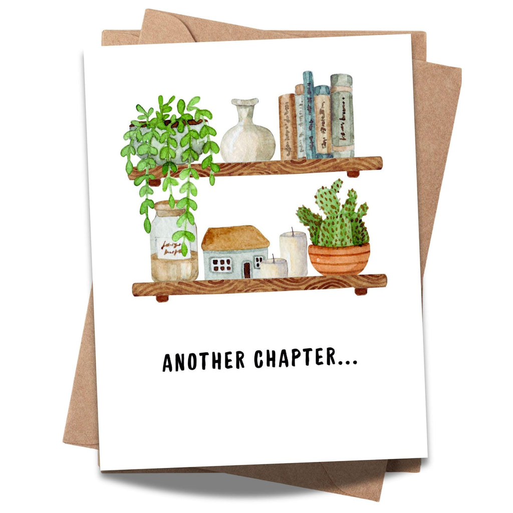 Another Chapter Birthday Card Inspirational Greeting for Men, Women, Friends, Coworkers, Handmade in USA