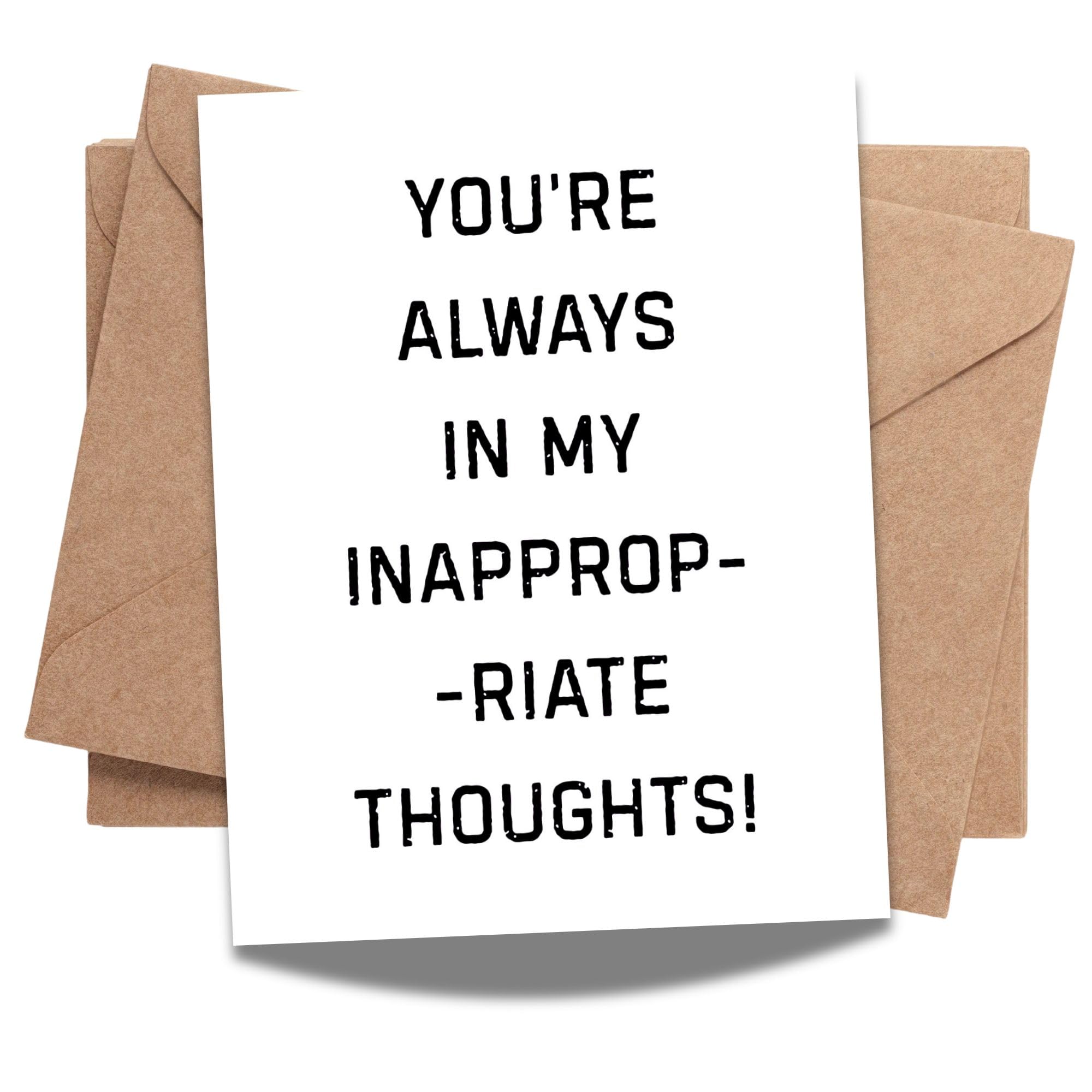 Funny Sexy Card for Boyfriend, Girlfriend, Husband, Wife or Bae – Valentine’s Day or Anniversary Romantic Gift – Handmade in USA