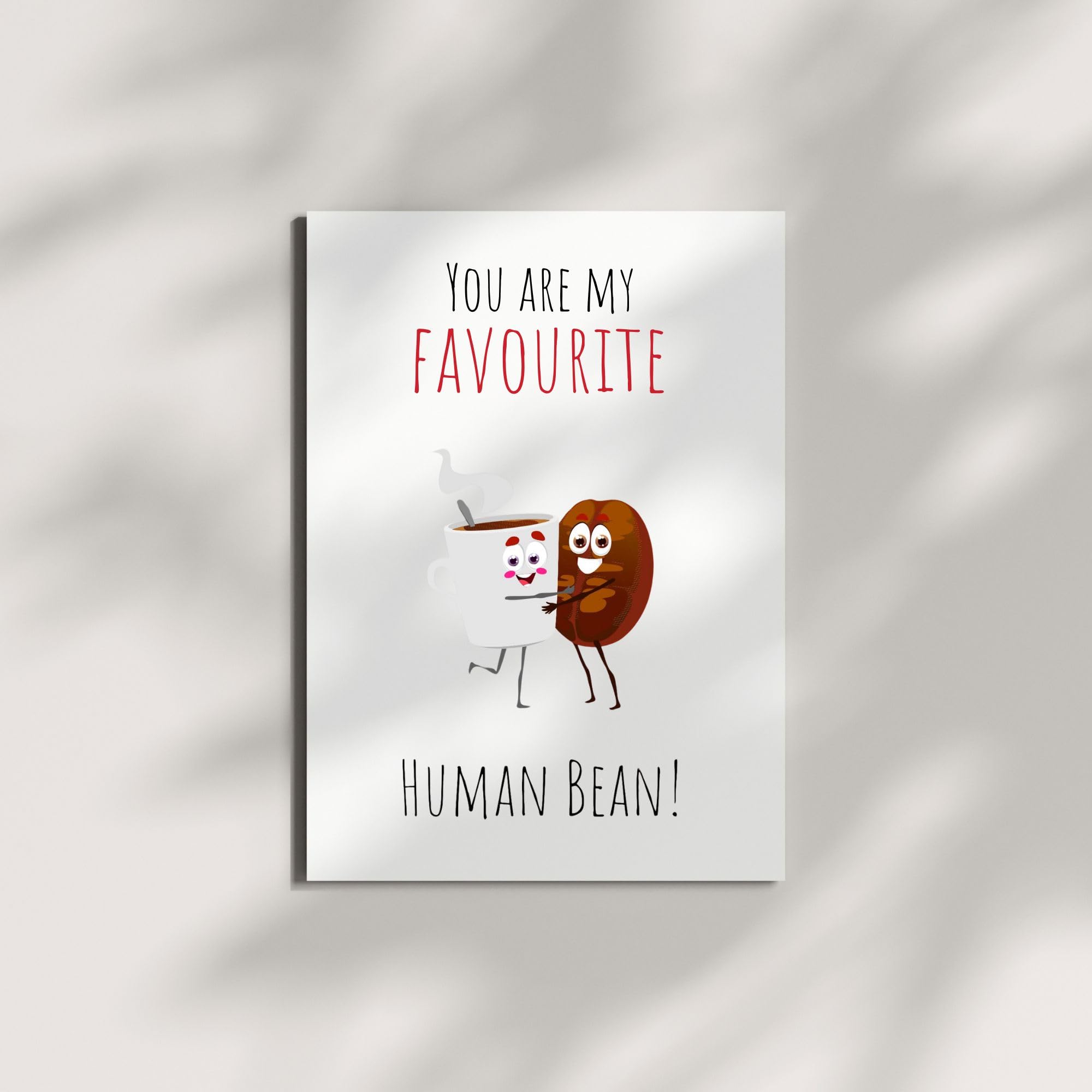 Funny Coffee Anniversary Card – Cute Handmade Greeting Card for Him or Her – Boyfriend, Girlfriend, Husband, or Wife – Birthday, Valentine’s Day Gift