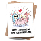 Birthday Celebration Card Compatible with Labubu Birthday Theme Cute Handmade Collectible Greeting Card for Men Women Kids Friends Unique Gift