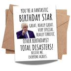 Funny Trump Birthday Card for Men Women Kids Friends Family Coworkers – Hilarious Greeting Handmade in USA