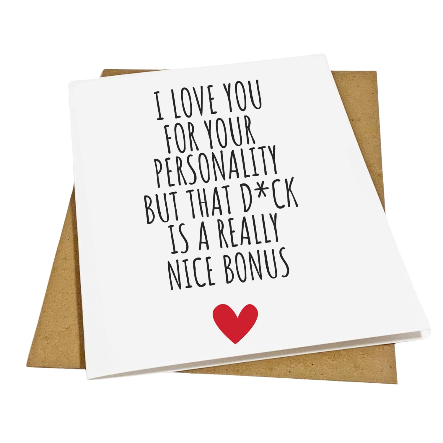 Funny Dirty Birthday Card for Husband, Boyfriend, Fiancé – Humorous Anniversary & Valentine’s Card for Him – Perfect for Men with a Sense of Humor