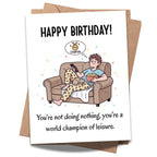 Funny Adult Humor Birthday Card for Men and Women Sarcastic Handmade Greeting Card Hilarious Gift for Friends, Coworkers Him or Her Handmade in USA