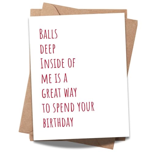 Funny Birthday Card Hilarious Birthday Gifts for Men, Husband, Boyfriend, Fiancé, Him Unique Happy Bday Cards Joke Greeting Card for His Birthday Laughs