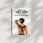 Funny Birthday Card I Couldn’t Get You Xaddy Xaden So Here’s This Card Hilarious Greeting for Men Women Friends Coworkers Handmade in USA