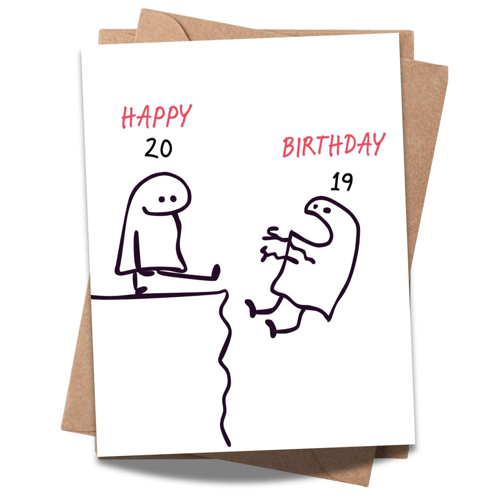 Funny 20th Birthday Card for Friends, Family, Siblings & Kids – Hilarious 20th Birthday Greeting – Perfect for 20th Birthday Celebration – Made in USA