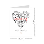 Happy Birthday To My Amazing Wife Greeting Card Romantic from Husband Handmade in USA for Her Birthday Card for Wife