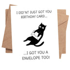 Hilarious Birthday Greeting Card “I Didn’t Just Get You a Card, I Got You an Envelope Too!” – Funny Birthday Card for Men, Women, Kids, Family & Friends – Made in USA