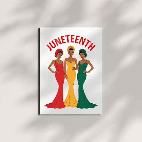 Juneteenth Day Greeting Card for Women – Celebrate Freedom and Strength – African American Emancipation Card – Inspirational Gift – Made in USA