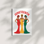 Juneteenth Day Greeting Card for Women – Celebrate Freedom and Strength – African American Emancipation Card – Inspirational Gift – Made in USA
