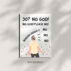 Funny Birthday Cards for Men and Women – Handmade in the USA – Happy 30th Birthday Gifts for Friends – Includes 1 Card & 1 Envelope – Fun Greeting Card for Him or Her