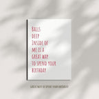 Funny Birthday Card Hilarious Birthday Gifts for Men, Husband, Boyfriend, Fiancé, Him Unique Happy Bday Cards Joke Greeting Card for His Birthday Laughs