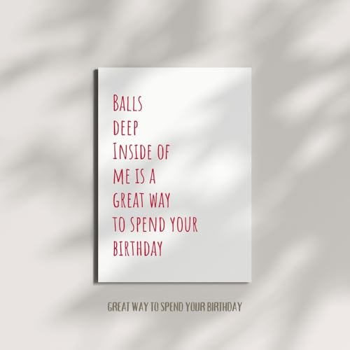 Funny Birthday Card Hilarious Birthday Gifts for Men, Husband, Boyfriend, Fiancé, Him Unique Happy Bday Cards Joke Greeting Card for His Birthday Laughs