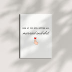Funny Wedding or Engagement Card Look at You Guys Getting All Married and Sh*t Hilarious Congrats Greeting for Friends or Couples – Handmade in USA