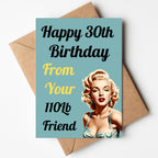 Funny Birthday Cards for Men and Women – Handmade in the USA – Happy 30th Birthday Gifts for Friends – Includes 1 Card & 1 Envelope – Fun Greeting Card for Him or Her