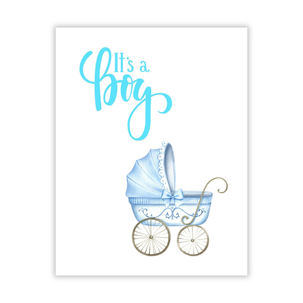 It’s a Boy Baby Shower or Newborn Celebration Greeting Card for Parents – Cute & Heartfelt Gift for New Moms, Dads, Friends, or Family