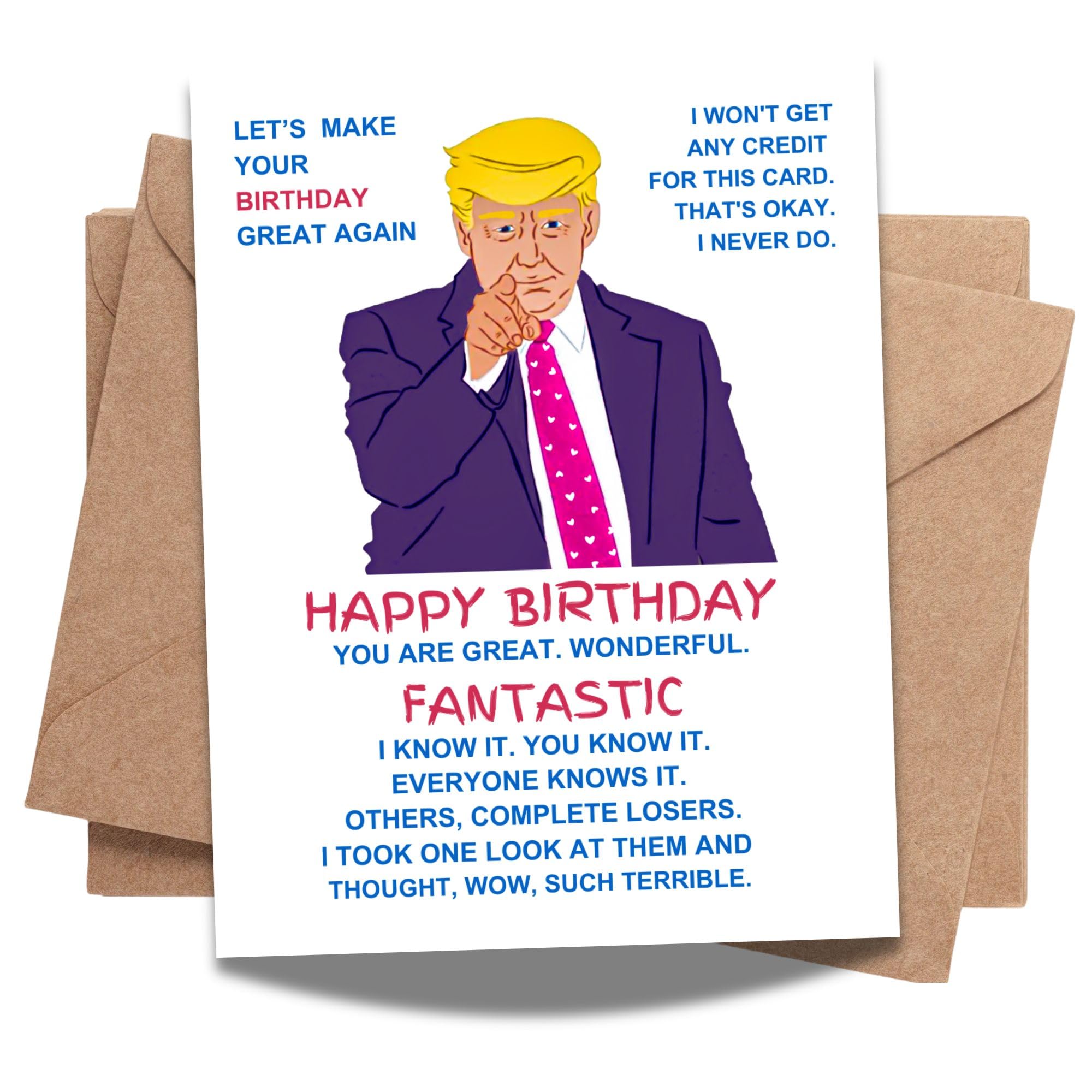 Best Birthday Ever Trump Card – Funny Rude Birthday Card for Friends & Her – Hilarious Donald Trump Bday Gift – Perfect for Laughs & Celebrations!