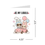 Cute Valentine Card Compatible with Labubu Valentine Theme Handmade Romantic Greeting Card for Husband Wife Boyfriend Girlfriend Couple Gift