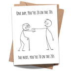 Funny 70th Birthday Card for Dad, Mom, Women & Men – Cool Birthday Gift – Hilarious Milestone Greeting for Friends, Family & Coworkers – Handmade in USA