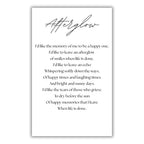 Custom Funeral Memorial Cards – Double-Sided with Photo, Prayer & Poem, Personalized Tribute Keepsakes, Remembrance, Sympathy, Comfort, Funeral Favors