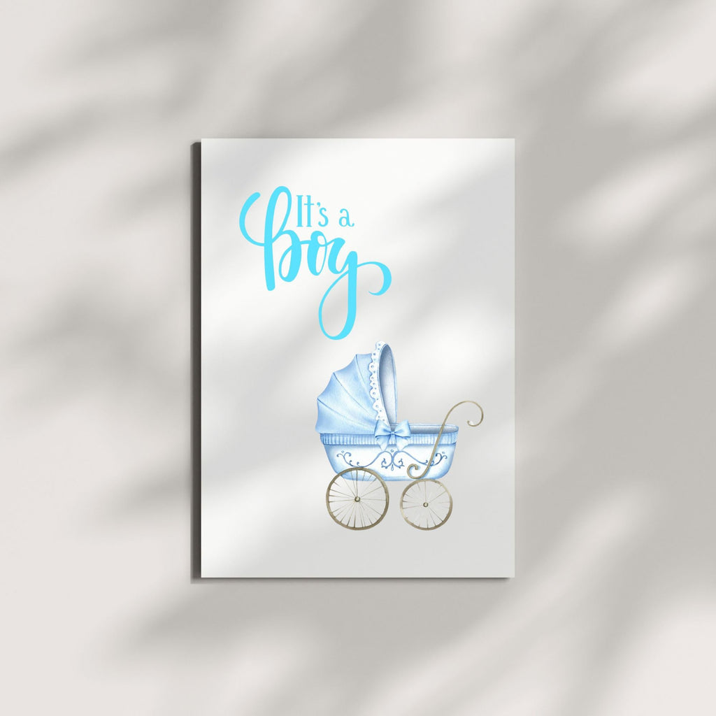 It’s a Boy Baby Shower or Newborn Celebration Greeting Card for Parents – Cute & Heartfelt Gift for New Moms, Dads, Friends, or Family