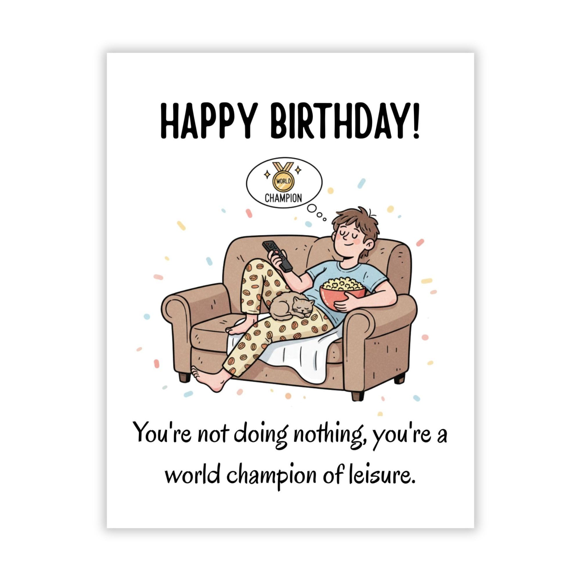 Funny Adult Humor Birthday Card for Men and Women Sarcastic Handmade Greeting Card Hilarious Gift for Friends, Coworkers Him or Her Handmade in USA