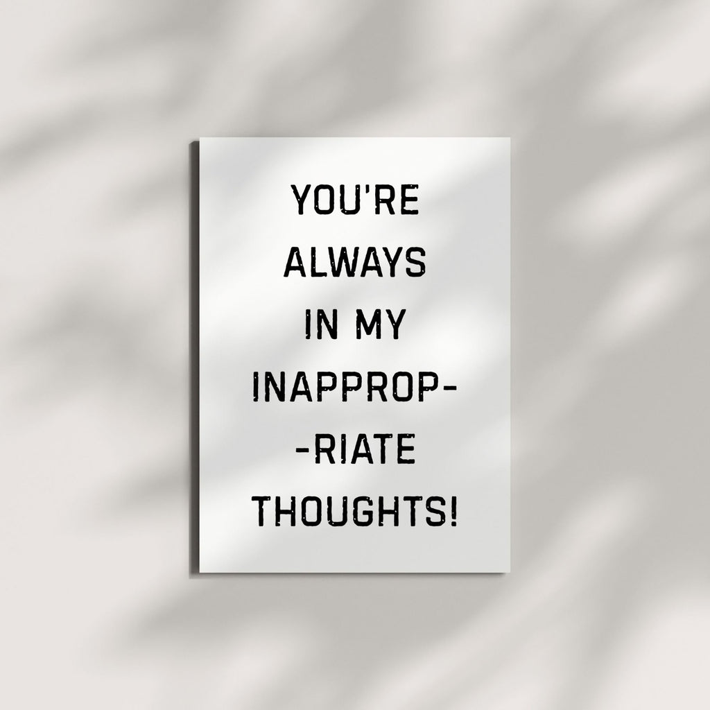 Funny Sexy Card for Boyfriend, Girlfriend, Husband, Wife or Bae – Valentine’s Day or Anniversary Romantic Gift – Handmade in USA