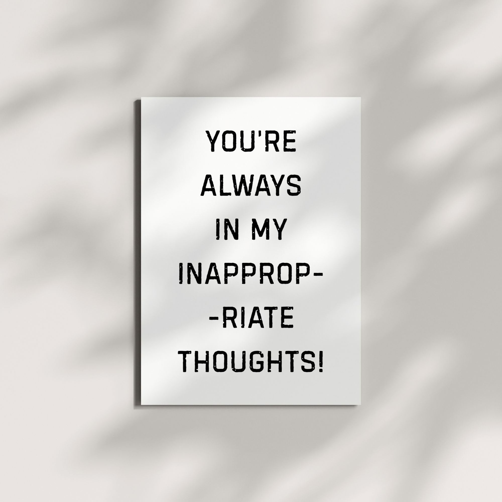 Funny Sexy Card for Boyfriend, Girlfriend, Husband, Wife or Bae – Valentine’s Day or Anniversary Romantic Gift – Handmade in USA