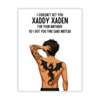 Funny Birthday Card I Couldn’t Get You Xaddy Xaden So Here’s This Card Hilarious Greeting for Men Women Friends Coworkers Handmade in USA