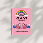 Funny Gay Greeting Card for LGBTQ+ Friend or Partner – “Hey! You’re a… Now What? A Gay Boy’s Guide to Life” – Humor Card for Coming Out, Pride, Birthday – Made in USA