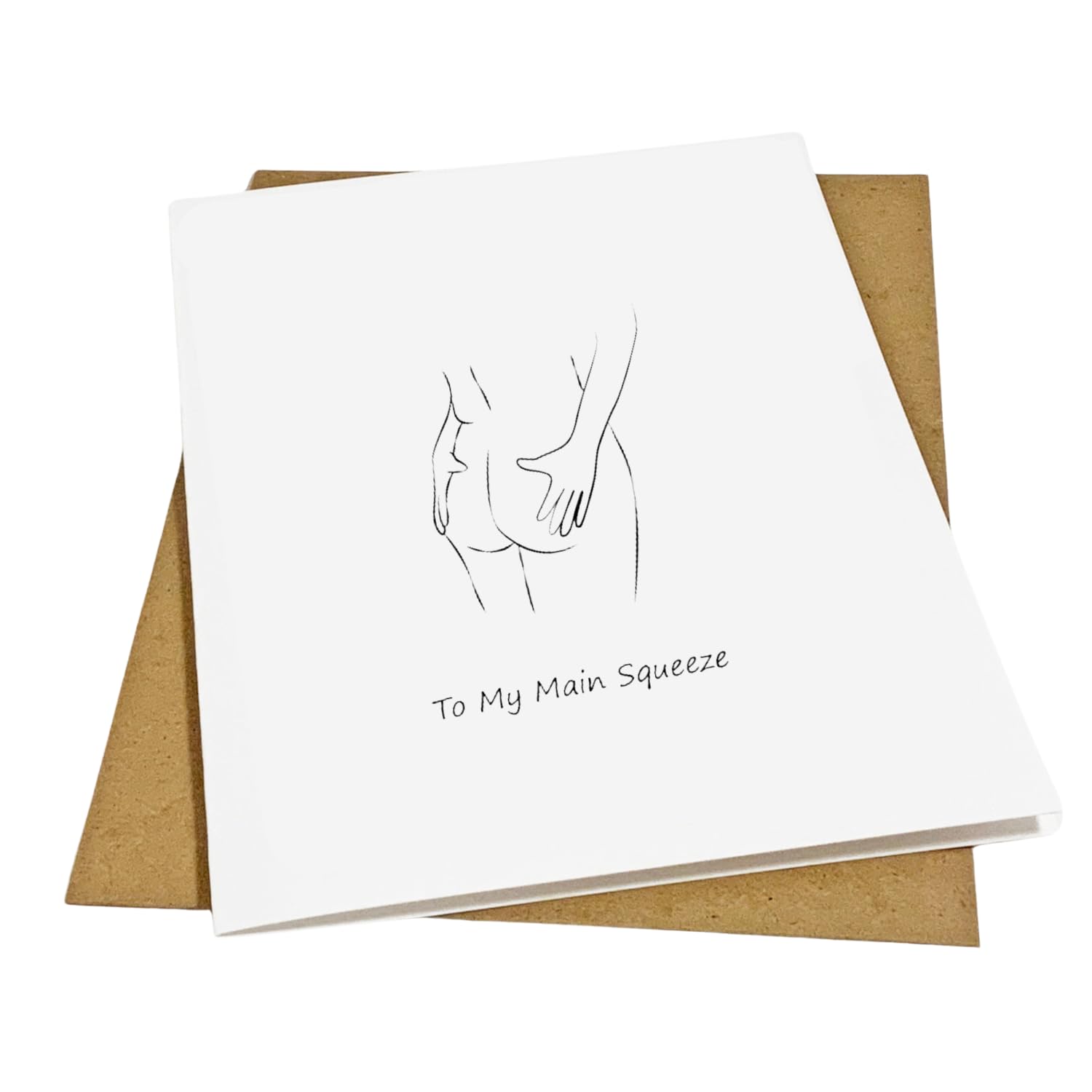 Funny Main Squeeze Valentine’s Day Card – Flirty Love Card for Girlfriend, Wife, or Fiancée – Cute & Cheeky Anniversary, Wedding, or Romantic Gift