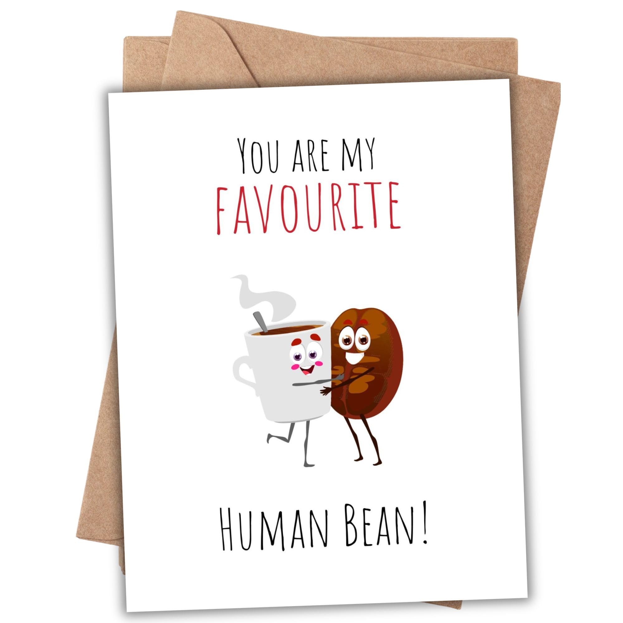 Funny Coffee Anniversary Card – Cute Handmade Greeting Card for Him or Her – Boyfriend, Girlfriend, Husband, or Wife – Birthday, Valentine’s Day Gift