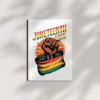 Juneteenth 1865 Greeting Card for Men & Women – Celebrate Black Freedom & Pride – Emancipation Day Card – African American History – Made in USA