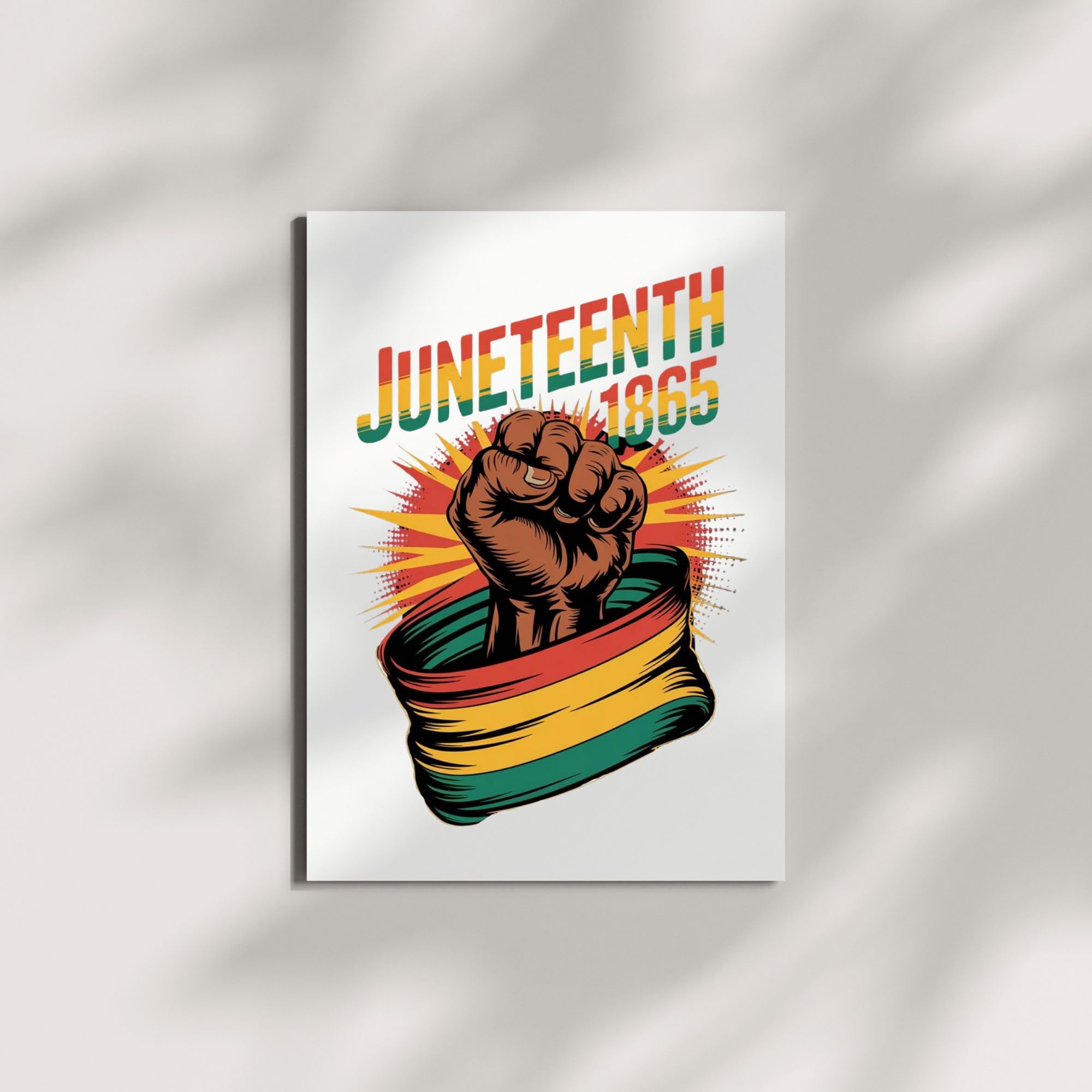 Juneteenth 1865 Greeting Card for Men & Women – Celebrate Black Freedom & Pride – Emancipation Day Card – African American History – Made in USA