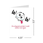 Funny Vacation Greeting Card – 6-Month Break Twice a Year Quote – Quirky Humor Card for Coworkers, Friends or Lazy Day Lovers – Blank Inside