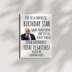 Funny Trump Birthday Card for Men Women Kids Friends Family Coworkers – Hilarious Greeting Handmade in USA